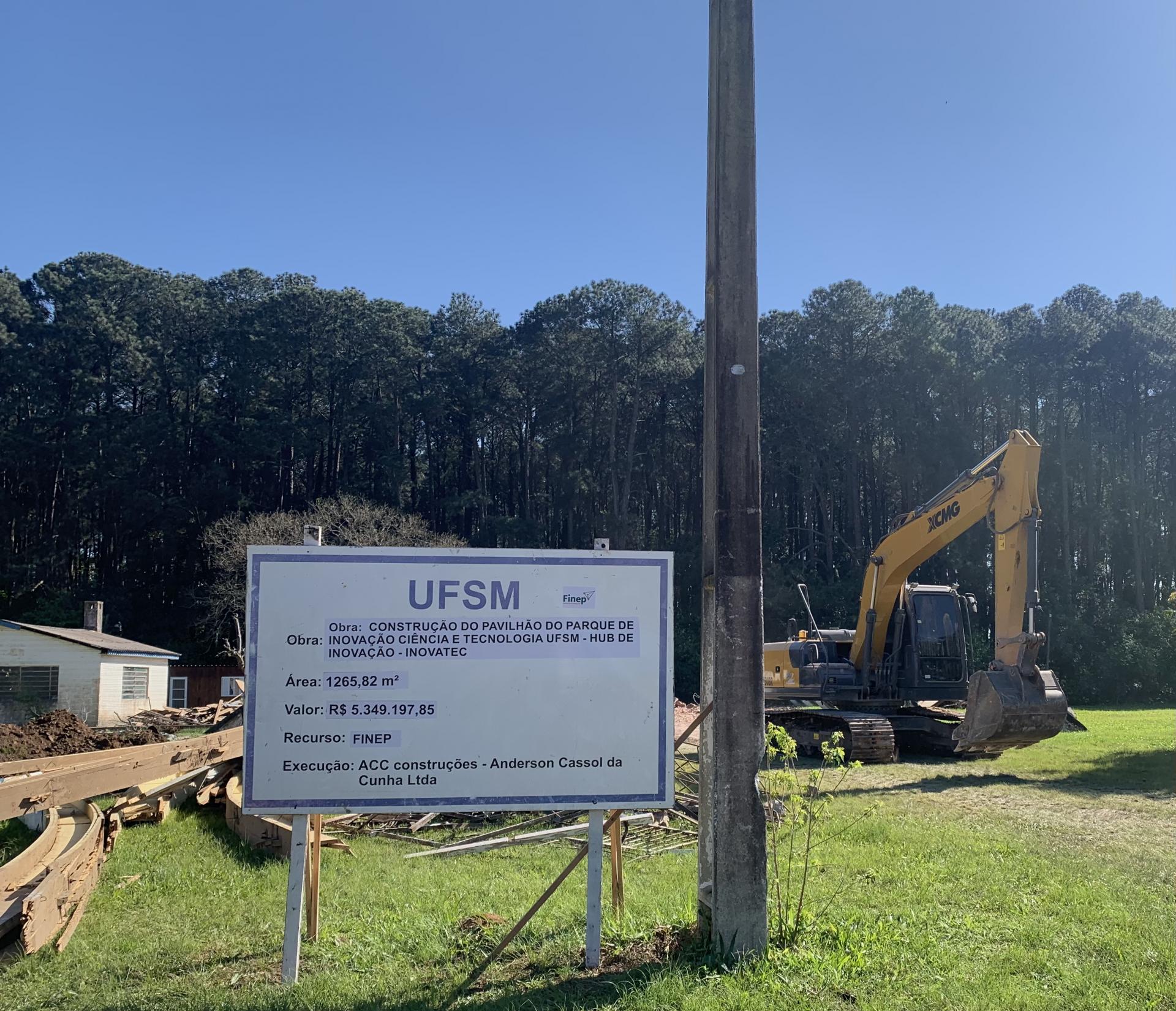 O novo prédio estará localizado onde antes era o Centro de Eventos da UFSM