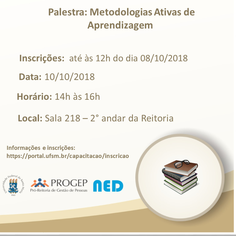 Card com as informações sobre a palestra