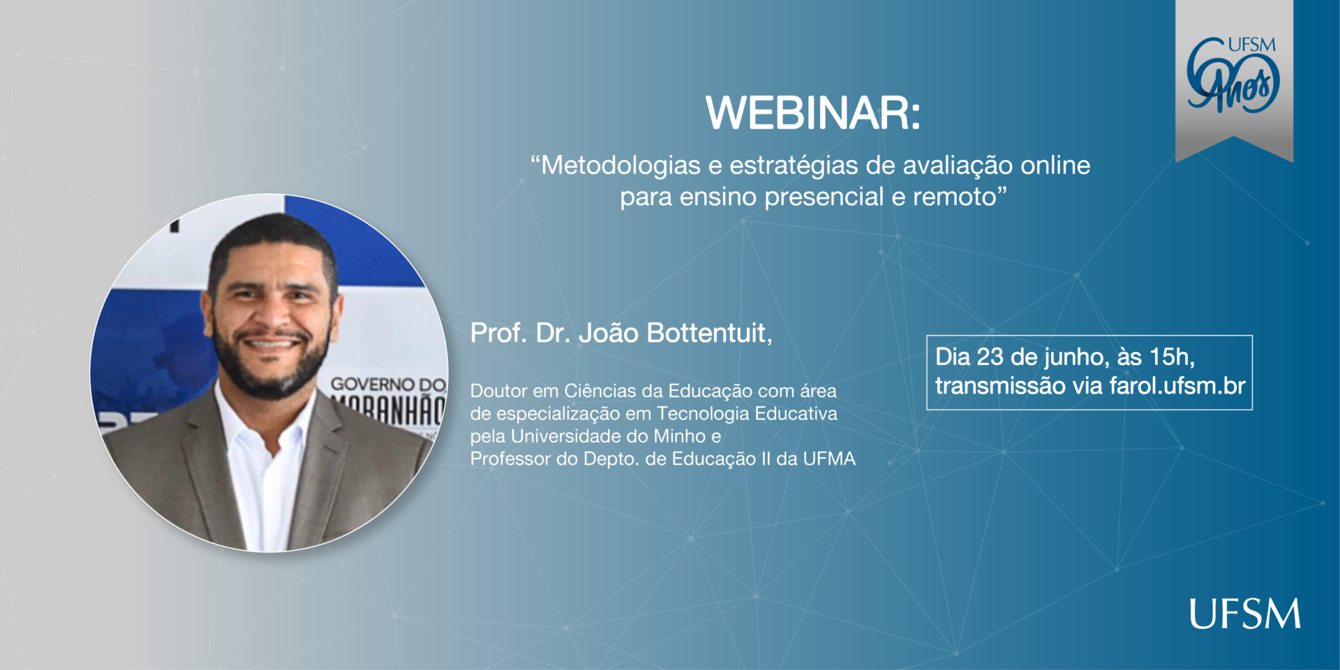 Webinar avaliação online no dia 23 de junho